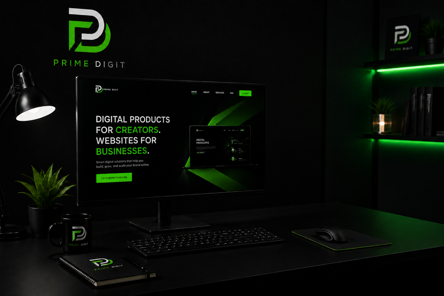 Prime Digit — digital products for creators, websites for businesses